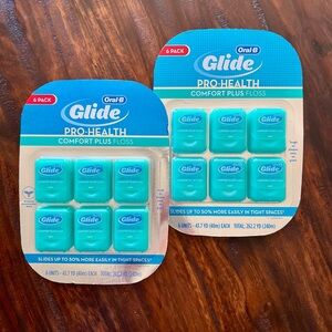 🦷 💎🦷Two 6-packs Oral-B Pro-Health Comfort Plus Floss MINT